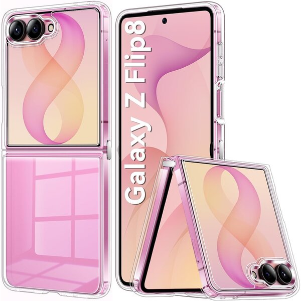 Ntech Ntech - Hoesje - Geschikt voor Samsung Galaxy Z Flip 8 / Flip 7 - transparant Shockproof backcover - Transparant