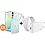 Ntech USB C Adapter 20W - USB C Snellader Met 1M USB C Kabel - Hoesje Geschikt voor Samsung Galaxy S26 FE transparant Anti Shock silicone hoesje met 2x screenprotector- Ntech COMBI-SET