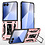 Ntech Hoesje Geschikt voor Samsung Galaxy Z Flip 8 Hoesje Rose Goud - Anti-Shock Hybrid Armor hoesje Met Draaibare Ring Houder Backcover Telefoonhoesje