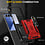 Ntech Hoesje Geschikt voor Samsung Galaxy Z Flip 8 Hoesje Rood - Anti-Shock Hybrid Armor hoesje Met Draaibare Ring Houder Backcover Telefoonhoesje