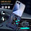 Ntech Hoesje Geschikt voor Samsung Galaxy Z Flip 8 Hoesje Blauw - Anti-Shock Hybrid Armor hoesje Met Draaibare Ring Houder Backcover Telefoonhoesje