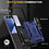 Ntech Hoesje Geschikt voor Samsung Galaxy Z Flip 8 Hoesje Blauw - Anti-Shock Hybrid Armor hoesje Met Draaibare Ring Houder Backcover Telefoonhoesje