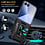 Ntech Hoesje Geschikt voor Samsung Galaxy Z Flip 8 Hoesje Zwart - Anti-Shock Hybrid Armor hoesje Met Draaibare Ring Houder Backcover Telefoonhoesje
