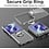 Ntech Ntech Hoesje geschikt voor Samsung Galaxy Z Flip 8 Hoesje Transparant case met Ring houder - Luxe Backcover - doorzichtig