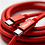 Ntech Ntech - USB C Kabel - 65W Snellader Kabel 1.2M - USB C naar USB C Oplaadsnoer Telefoon - Laptop - Geschikt voor iPhone  en Samsung Galaxy - Sony - OnePlus - Gevlochten Nylon Rood