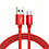 Ntech Ntech - USB-C Data- en Laadkabel - 2.4A Snellader Kabel 1 M- Fast en Quick Charge Oplaadkabel - Type C Naar USB-A - Oplaadsnoer Telefoon - Laptop - Geschikt voor Samsung Galaxy en Note - Sony - OnePlus - Gevlochten Nylon Rood