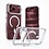 Ntech Ntech Magsafe Geschikt voor iPhone 18 Pro Max / 17 Pro Max Hoesje Transparant / Wit – Stand Functie – Shockproof Bumper case