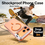 Ntech Ntech Magsafe Geschikt voor iPhone 18 Pro Max / 17 Pro Max Hoesje Transparant / Oranje – Stand Functie – Shockproof Bumper case