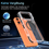 Ntech Ntech Magsafe Geschikt voor iPhone 18 Pro Max / 17 Pro Max Hoesje Transparant / Zwart – Stand Functie – Shockproof Bumper case