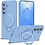 Ntech Ntech Hoesje – Geschikt voor Samsung S26 FE Zacht Siliconen Hoesje Blauw – MagSafe Geschikt - Liquid Backcover met Ring hoesje Samsung S25 FE