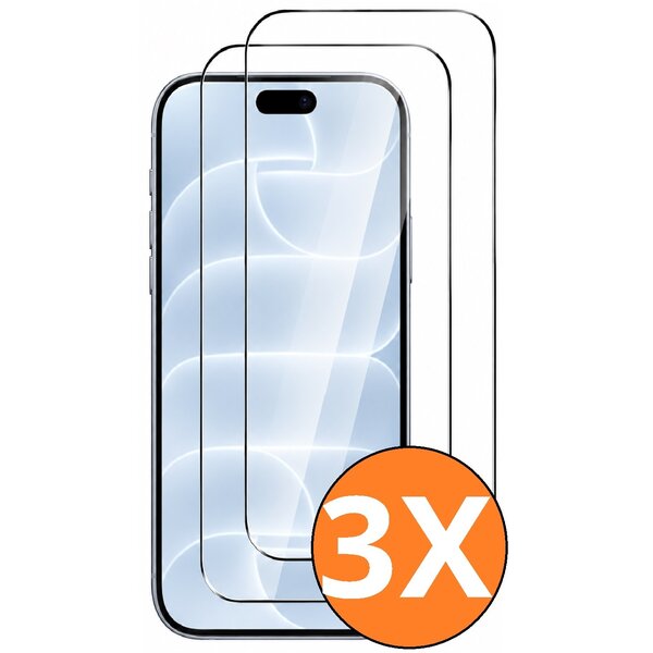 Ntech Screenprotector Geschikt voor iPhone 18 Pro / 17 Pro Screenprotector - Beschermglas - gehard glas – tempered glass - 3 Stuks