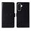 Ntech Hoesje geschikt voor Samsung Galaxy A18 5G hoesje Zwart pasjeshouder telefoon hoes - Met screenprotector tempered glass voor Galaxy A18 / A17 5G - 2x