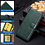 Ntech Hoesje geschikt voor Samsung Galaxy A18 5G hoesje Groen pasjeshouder telefoon hoes - Met screenprotector tempered glass voor Galaxy A18 / A17 5G - 2x