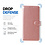 Ntech Hoesje geschikt voor Samsung Galaxy A18 5G hoesje Rose Goud pasjeshouder telefoon hoes - Met screenprotector tempered glass voor Galaxy A18 / A17 5G - 2x