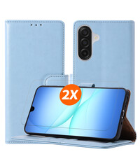 Ntech Hoesje geschikt voor Samsung Galaxy A18 5G hoesje Blauw