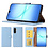 Ntech Hoesje geschikt voor Samsung Galaxy A18 5G hoesje Blauw pasjeshouder telefoon hoes - Met screenprotector tempered glass voor Galaxy A18 / A17 5G - 2x