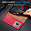 Ntech Hoesje geschikt voor Samsung Galaxy A18 5G hoesje Rood pasjeshouder telefoon hoes - Met screenprotector tempered glass voor Galaxy A18 / A17 5G - 2x