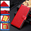 Ntech Hoesje geschikt voor Samsung Galaxy A18 5G hoesje Rood pasjeshouder telefoon hoes - Met screenprotector tempered glass voor Galaxy A18 / A17 5G - 2x