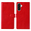 Ntech Hoesje geschikt voor Samsung Galaxy A18 5G hoesje Rood pasjeshouder telefoon hoes - Met screenprotector tempered glass voor Galaxy A18 / A17 5G - 2x