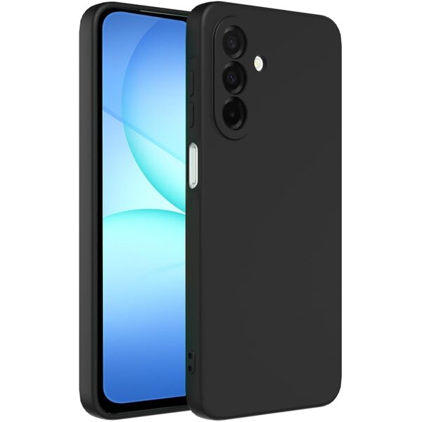 Ntech Hoesje geschikt voor Samsung Galaxy A18 / A17 5G hoesje Siliconen cover Zwart backcover