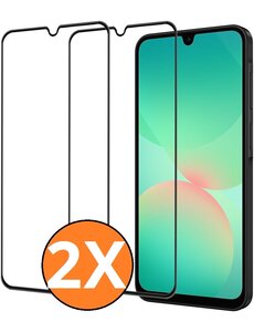 Ntech Full Cover Screenprotector geschikt voor Samsung Galaxy A18
