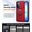 Ntech Hoesje Geschikt voor Samsung Galaxy A18 / A17 5G / hoesje Rood backcover met Met Draaibare Ring Houder en camera bescherming + Samsung A18 Screenprotector 2 pack