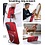 Ntech Hoesje Geschikt voor Samsung Galaxy A18 / A17 5G / hoesje Rood backcover met Met Draaibare Ring Houder en camera bescherming + Samsung A18 Screenprotector 2 pack