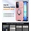 Ntech Hoesje Geschikt voor Samsung Galaxy A18 / A17 5G / hoesje Rose Goud backcover met Met Draaibare Ring Houder en camera bescherming + Samsung A18 Screenprotector 2 pack