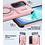 Ntech Hoesje Geschikt voor Samsung Galaxy A18 / A17 5G / hoesje Rose Goud backcover met Met Draaibare Ring Houder en camera bescherming + Samsung A18 Screenprotector 2 pack
