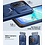 Ntech Hoesje Geschikt voor Samsung Galaxy A18 / A17 5G / hoesje Blauw backcover met Met Draaibare Ring Houder en camera bescherming + Samsung A18 Screenprotector 2 pack
