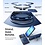Ntech Hoesje Geschikt voor Samsung Galaxy A18 / A17 5G / hoesje Blauw backcover met Met Draaibare Ring Houder en camera bescherming + Samsung A18 Screenprotector 2 pack