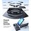 Ntech Hoesje Geschikt voor Samsung Galaxy A18 / A17 5G / hoesje Zwart backcover met Met Draaibare Ring Houder en camera bescherming + Samsung A18 Screenprotector 2 pack