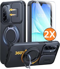 Ntech Hoesje Geschikt voor Samsung Galaxy A18 / A17 5G / hoesje Zwart