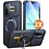 Ntech Hoesje Geschikt voor Samsung Galaxy A18 / A17 5G / hoesje Zwart backcover met Met Draaibare Ring Houder en camera bescherming + Samsung A18 Screenprotector 2 pack