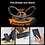 Ntech Magsafe Hoesje Geschikt voor Samsung Galaxy A18 / A17 5G / hoesje Zwart backcover met Met Draaibare Ring Houder en camera bescherming + Samsung A18 Screenprotector 2 pack