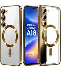 Ntech Hoesje Geschikt voor Samsung Galaxy A18 Hoesje Goud