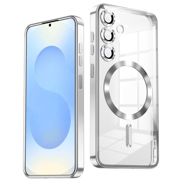 Ntech Hoesje Geschikt voor Samsung Galaxy A18 Hoesje Zliver - Geschikt voor MagSafe – Siliconen Back Cover – Schokbestendig  Galaxy A17 - Telefoonhoesje – Dunne Beschermhoes