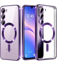 Ntech Hoesje Geschikt voor Samsung Galaxy A18 Hoesje Paars
