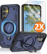 Ntech Magsafe Hoesje Geschikt voor Samsung Galaxy A18 / A17 5G / hoesje Navy