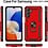 Ntech Hoesje Geschikt voor Samsung Galaxy A18 / A17 5G / A26 5G Hoesje Rood Anti-Shock Hybrid Armor hoesje Met Draaibare Ring Houder - Samsung A18 / A17 Screenprotector 2 pack