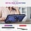 Ntech Hoesje Geschikt voor Samsung Galaxy A18 / A17 5G / A26 5G Hoesje Blauw Anti-Shock Hybrid Armor hoesje Met Draaibare Ring Houder - Samsung A18 / A17 Screenprotector 2 pack