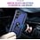 Ntech Hoesje Geschikt voor Samsung Galaxy A18 / A17 5G / A26 5G Hoesje Blauw Anti-Shock Hybrid Armor hoesje Met Draaibare Ring Houder - Samsung A18 / A17 Screenprotector 2 pack