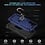 Ntech Hoesje Geschikt voor Samsung Galaxy A18 / A17 5G / A26 5G Hoesje Blauw Anti-Shock Hybrid Armor hoesje Met Draaibare Ring Houder - Samsung A18 / A17 Screenprotector 2 pack