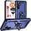 Ntech Hoesje Geschikt voor Samsung Galaxy A18 / A17 5G / A26 5G Hoesje Blauw Anti-Shock Hybrid Armor hoesje Met Draaibare Ring Houder - Samsung A18 / A17 Screenprotector 2 pack
