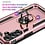 Ntech Hoesje Geschikt voor Samsung Galaxy A18 / A17 5G / A26 5G Hoesje Rose Goud Anti-Shock Hybrid Armor hoesje Met Draaibare Ring Houder - Samsung A18 / A17 Screenprotector 2 pack