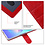 Ntech Hoesje geschikt voor Samsung Galaxy A08 hoesje Rood pasjeshouder telefoon hoes - Met screenprotector tempered glass voor Galaxy A08 / A07 5G - 2x