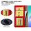 Ntech Hoesje geschikt voor Samsung Galaxy A08 hoesje Rood pasjeshouder telefoon hoes - Met screenprotector tempered glass voor Galaxy A08 / A07 5G - 2x