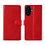 Ntech Hoesje geschikt voor Samsung Galaxy A08 hoesje Rood pasjeshouder telefoon hoes - Met screenprotector tempered glass voor Galaxy A08 / A07 5G - 2x