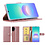 Ntech Hoesje geschikt voor Samsung Galaxy A08 hoesje Rose Goud pasjeshouder telefoon hoes - Met screenprotector tempered glass voor Galaxy A08 / A07 5G - 2x
