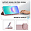 Ntech Hoesje geschikt voor Samsung Galaxy A08 hoesje Rose Goud pasjeshouder telefoon hoes - Met screenprotector tempered glass voor Galaxy A08 / A07 5G - 2x